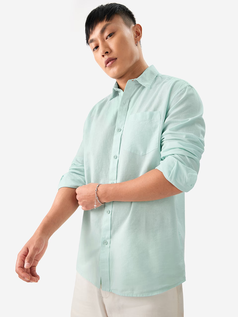 Cotton Linen: Ocean Blue