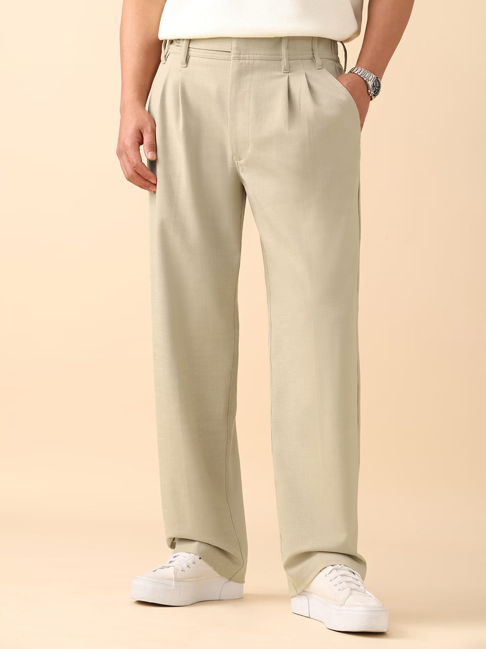 Korean Pants: Beige