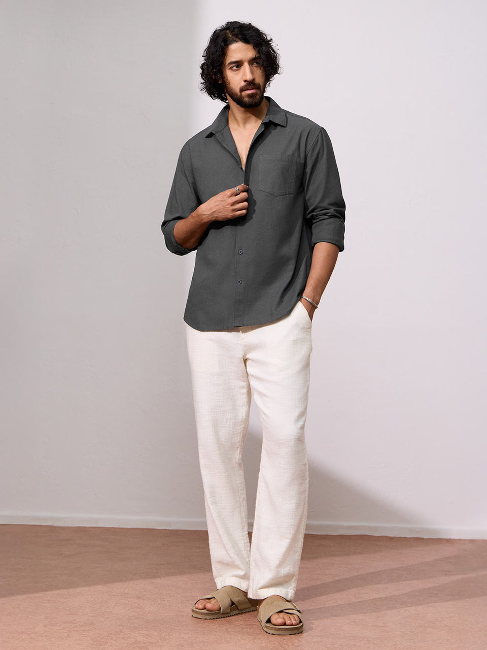 Cotton Linen: Charcoal Core