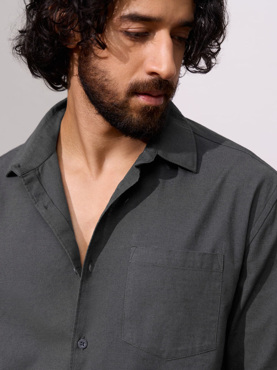 Cotton Linen: Charcoal Core