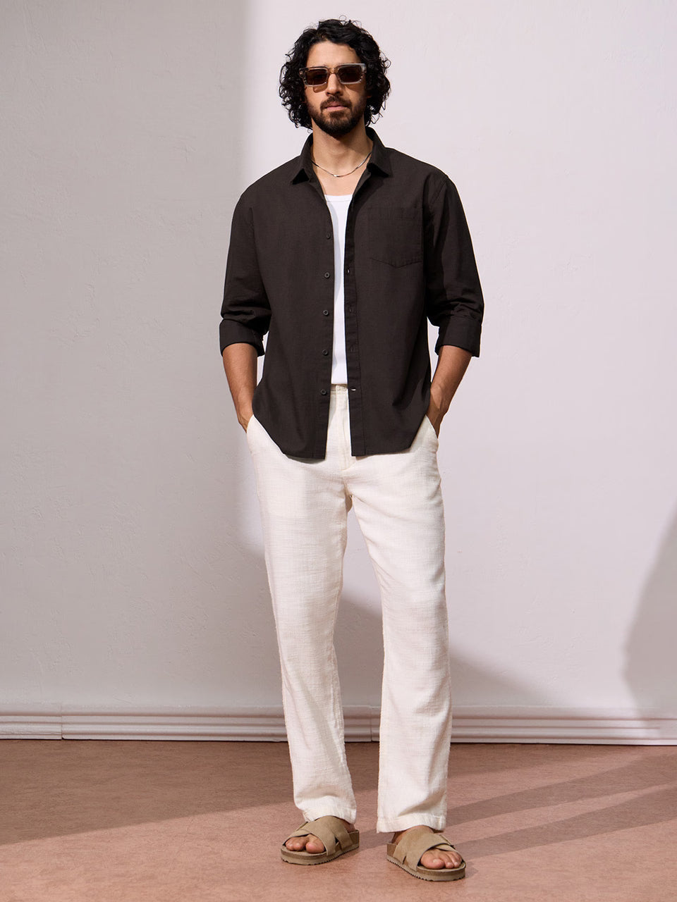 Cotton Linen: Mocha