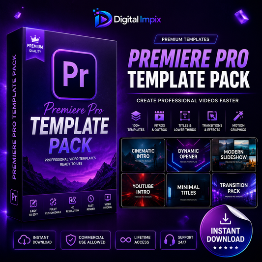 Premiere Pro Effects Bundle | Premium Video Editing Assets | Digital Impix